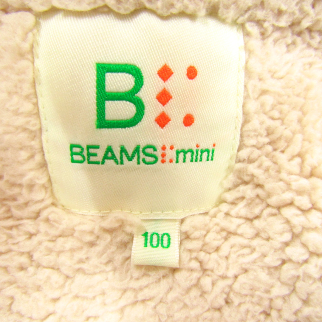 BEAMS(ビームス)のビームス ナイロンジャケット ジャンパー 裏ボア アウター キッズ 女の子用 100サイズ グリーン BEAMS キッズ/ベビー/マタニティのキッズ服女の子用(90cm~)(ジャケット/上着)の商品写真