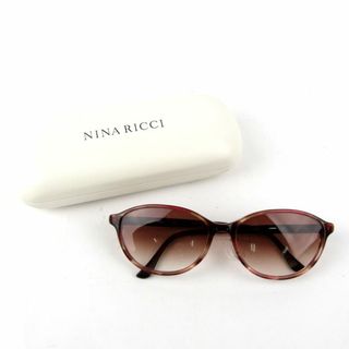 ニナリッチ(NINA RICCI)のニナリッチ サングラス フルリム フレーム ロゴ 日本製 ブランド アイウェア レディース ブラウン NINA RICCI(サングラス/メガネ)