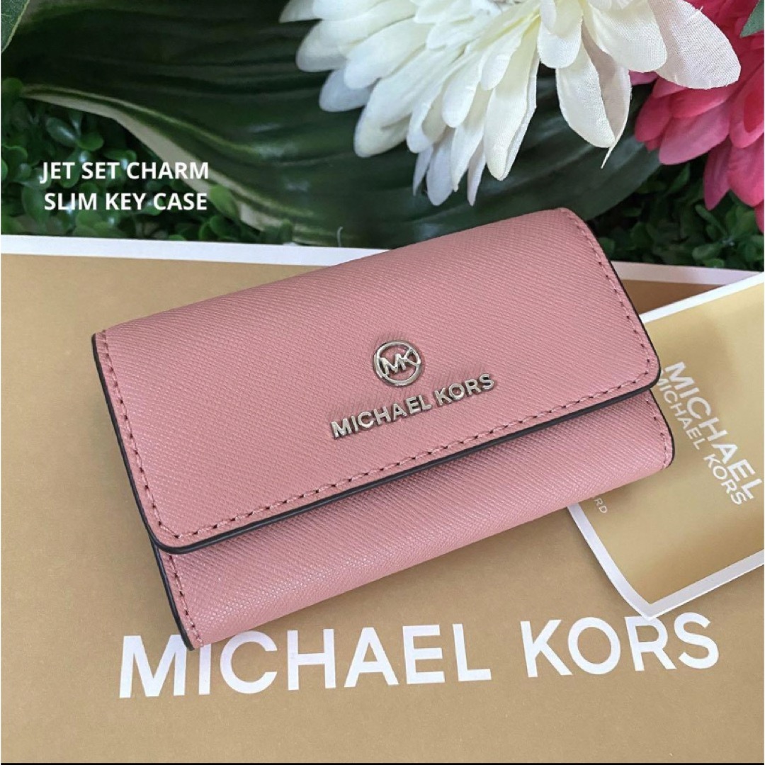 新品　マイケルコース　MICHAELKORS キーケース　ピンク