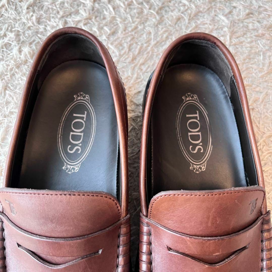 TOD'S - 【美品】TOD'S ローファー ブラウン レザー サイズ7.5 入手