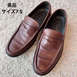 TOD'S - 【美品】TOD'S ローファー ブラウン レザー サイズ7.5 入手