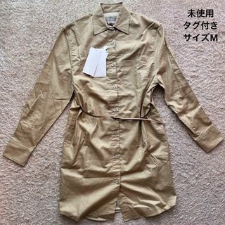 マルタンマルジェラ(Maison Martin Margiela)の【未使用】マルジェラ コムデギャルソン コラボ シャツ ベージュ Mサイズ(シャツ/ブラウス(長袖/七分))