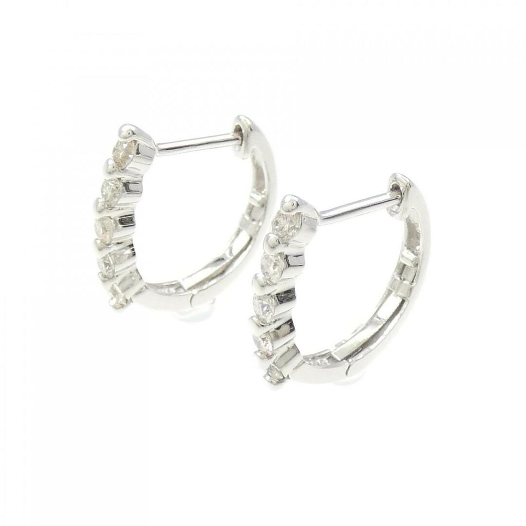 K18WG ダイヤモンド ピアス 0.250CT-