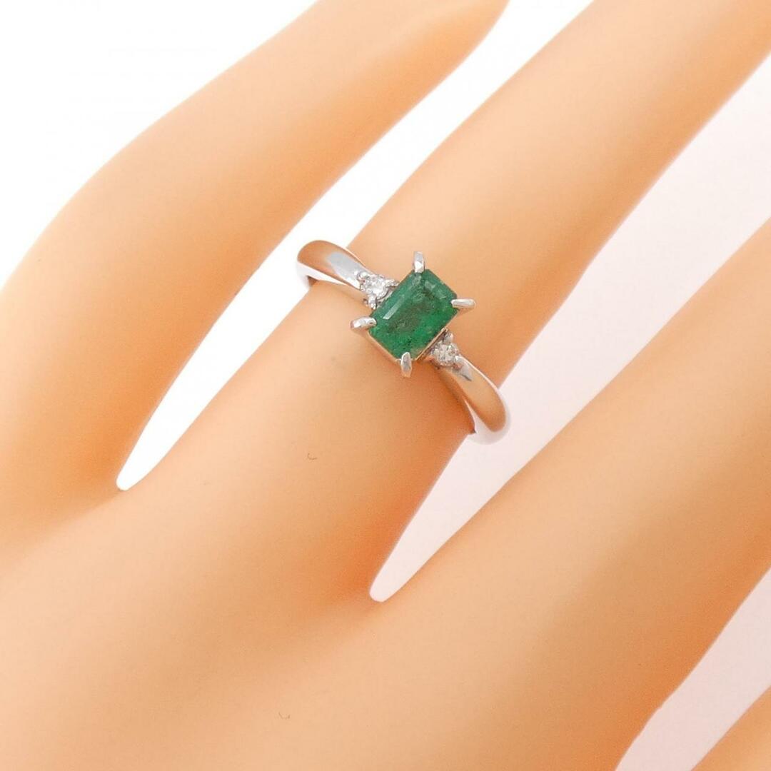 PT エメラルド リング 0.43CT