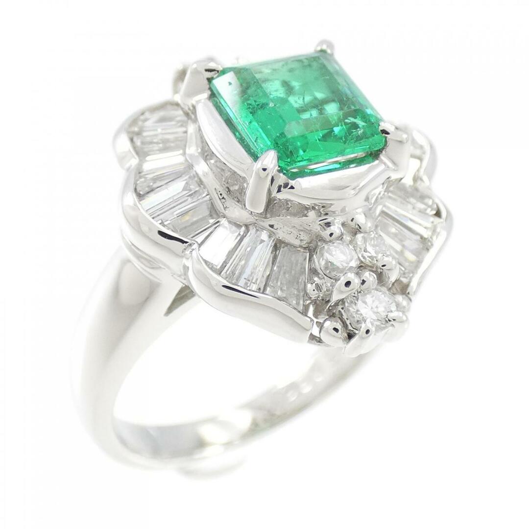 PT エメラルド リング 0.48CT