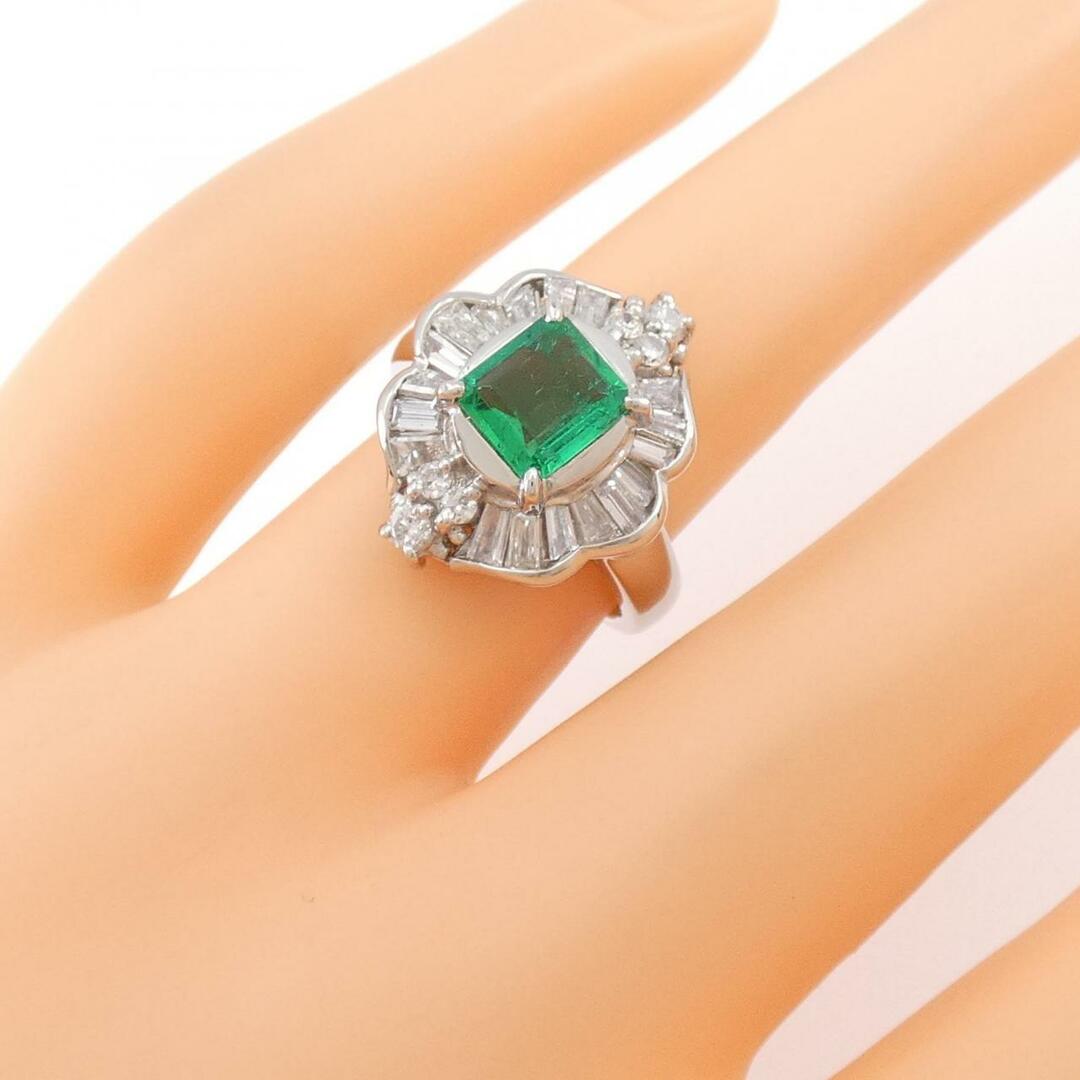 PT エメラルド リング 0.48CT