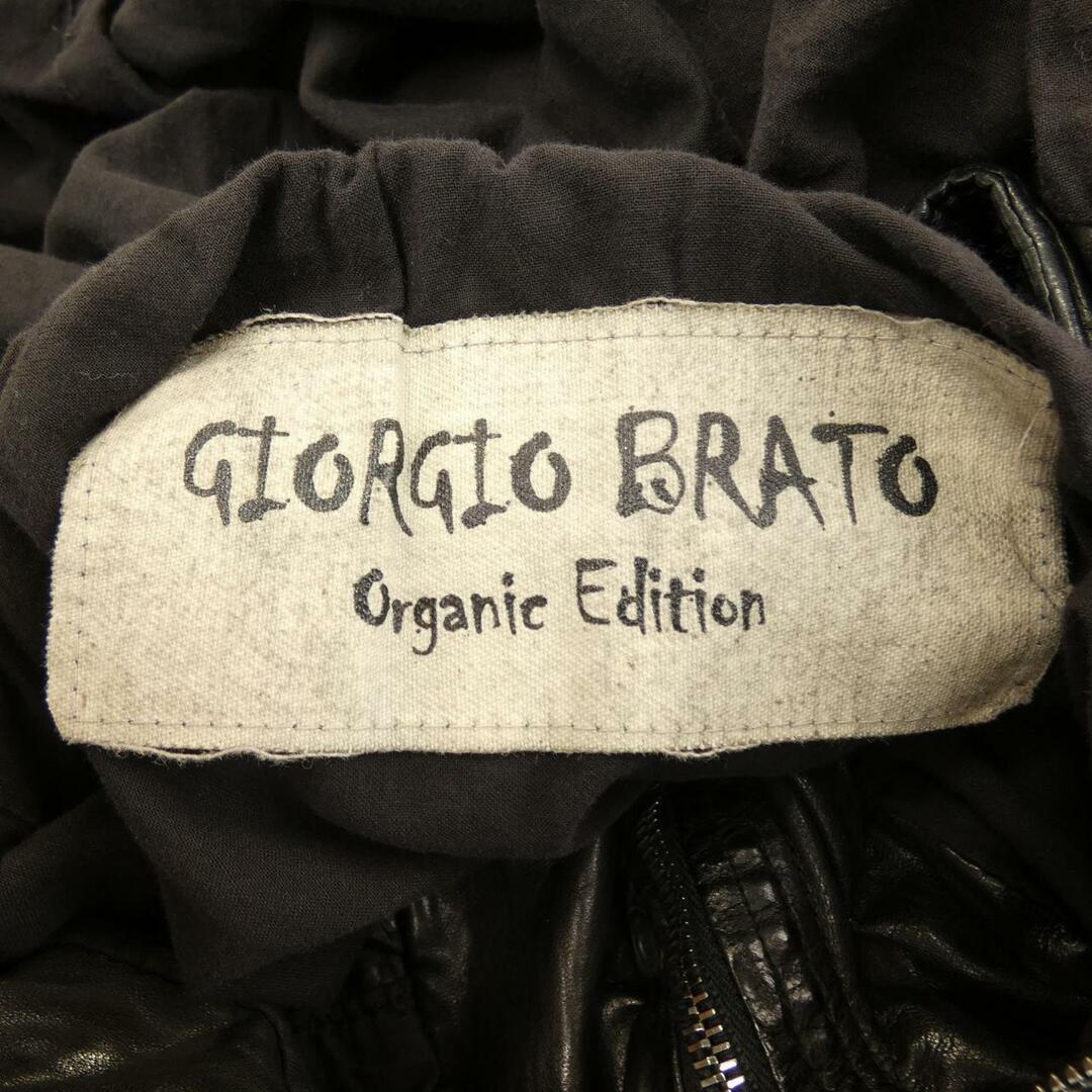 GIORGIO BRATO(ジョルジオブラット)のジョルジオブラット GIORGIO BRATO レザージャケット メンズのジャケット/アウター(テーラードジャケット)の商品写真