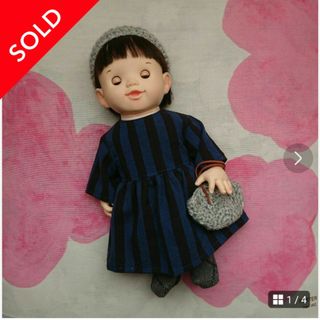 ぽぽちゃん 服 ワンピース ターバン バック 靴下 ４点セット