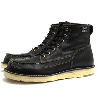 ダナー(Danner)のダナー／Danner ワークブーツ シューズ 靴 メンズ 男性 男性用レザー 革 本革 ブラック 黒  D-4122 CAMALLI ステッチダウン製法 モックトゥ Vibramソール 定番(ブーツ)