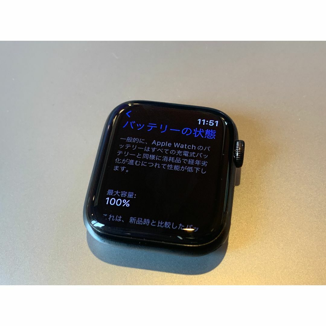 Apple Watch Series6 44 セルラー ステンレス BT100% スマホ/家電/カメラのスマートフォン/携帯電話(その他)の商品写真