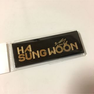 ラスト一点 ハソンウン 名札 WANNAONE ワナワン 黒 ネームバッジ 新品(アイドルグッズ)