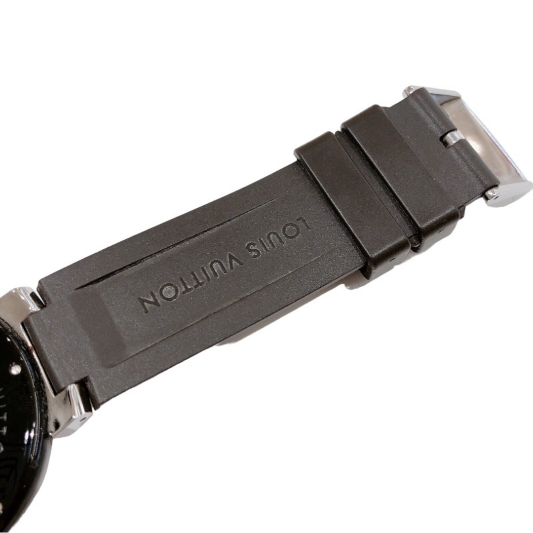 LOUIS VUITTON(ルイヴィトン)の　ルイ・ヴィトン LOUIS VUITTON タンブール インブラックGMT Q113K ステンレススチール SS メンズ 腕時計 メンズの時計(その他)の商品写真