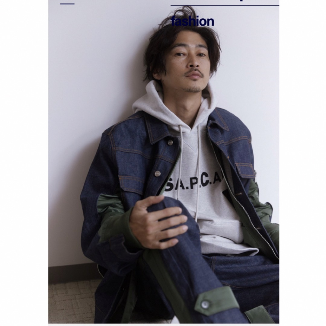 sacai APC コラボ パーカー フーディ サカイ A.P.C