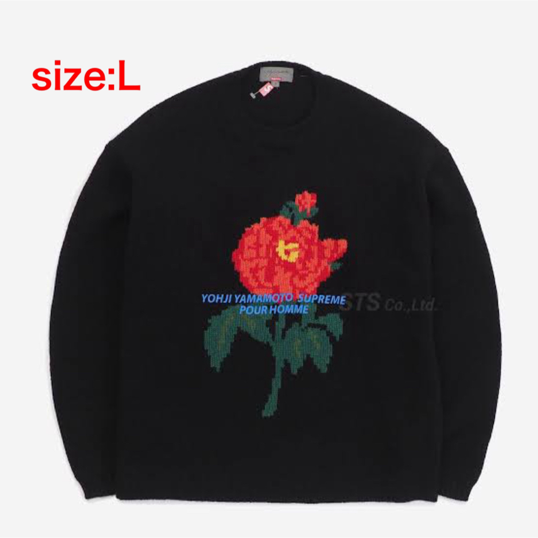 Supreme(シュプリーム)のSupreme × Yohji Yamamoto Sweater ニット黒 L メンズのトップス(ニット/セーター)の商品写真