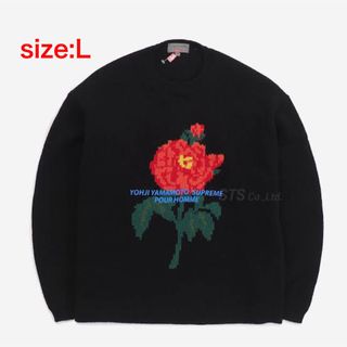 シュプリーム(Supreme)のSupreme × Yohji Yamamoto Sweater ニット黒 L(ニット/セーター)