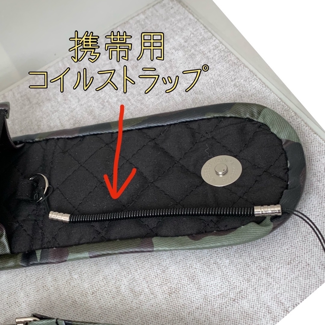 【現品あり】鍵も収納できるキッズ携帯ケース・ピンクベージュラミネート スマホ/家電/カメラのスマホアクセサリー(モバイルケース/カバー)の商品写真