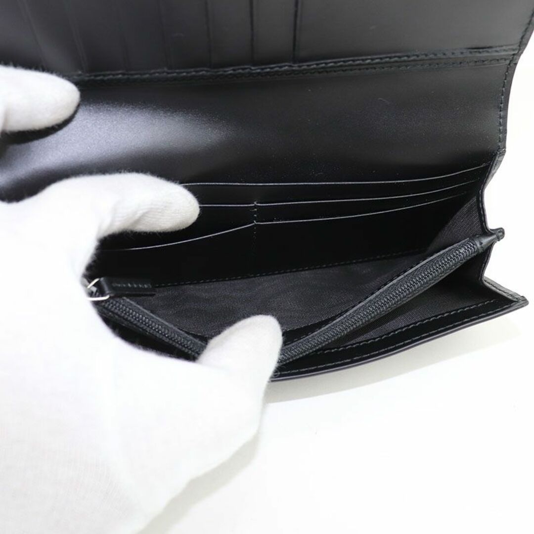 Gucci - グッチ【GUCCI】グッチシグネチャーレザー ロングウォレットの