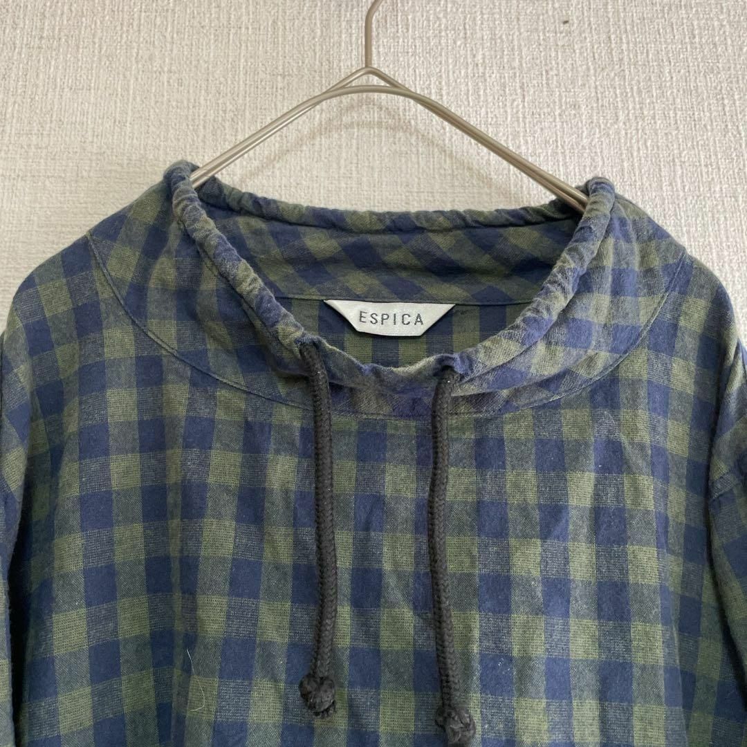 cu69/ESPICA/プルオーバーチェックシャツ/トップス LL cu69/ESPICA/プルオーバーチェックシャツ/トップス LL