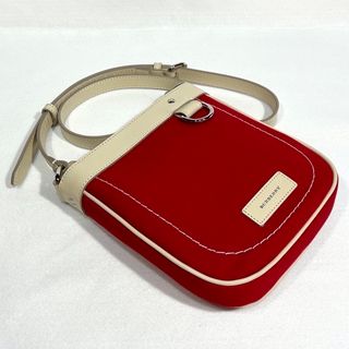 バーバリー(BURBERRY) ショルダーバッグ(レディース)(レッド/赤色系 ... 未使用 バーバリー ショルダーバッグ 斜めがけ 赤