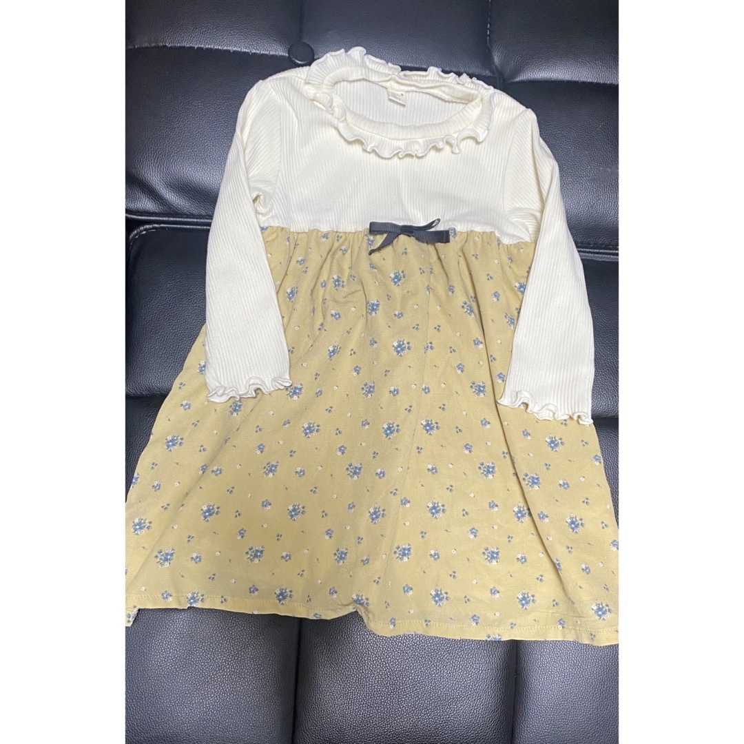 apres les cours(アプレレクール)のアプレレクール　チュニック　花柄　女の子　90 キッズ/ベビー/マタニティのキッズ服女の子用(90cm~)(Tシャツ/カットソー)の商品写真