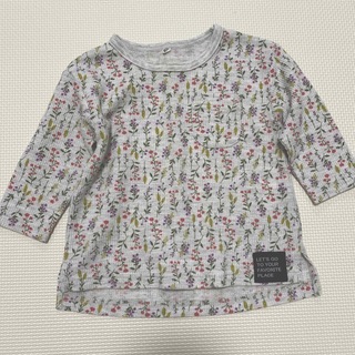 ニシマツヤ(西松屋)の80 長袖Tシャツ カットソー 花柄(シャツ/カットソー)