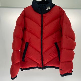 ノースフェイス(THE NORTH FACE) ダウンジャケット(メンズ)（レッド ...