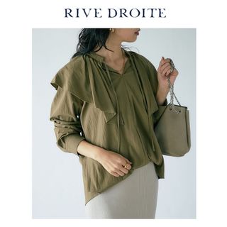 RIVE DROITE - 新品 RIVE DROITE リヴドロワ フリルカラーブラウス ...