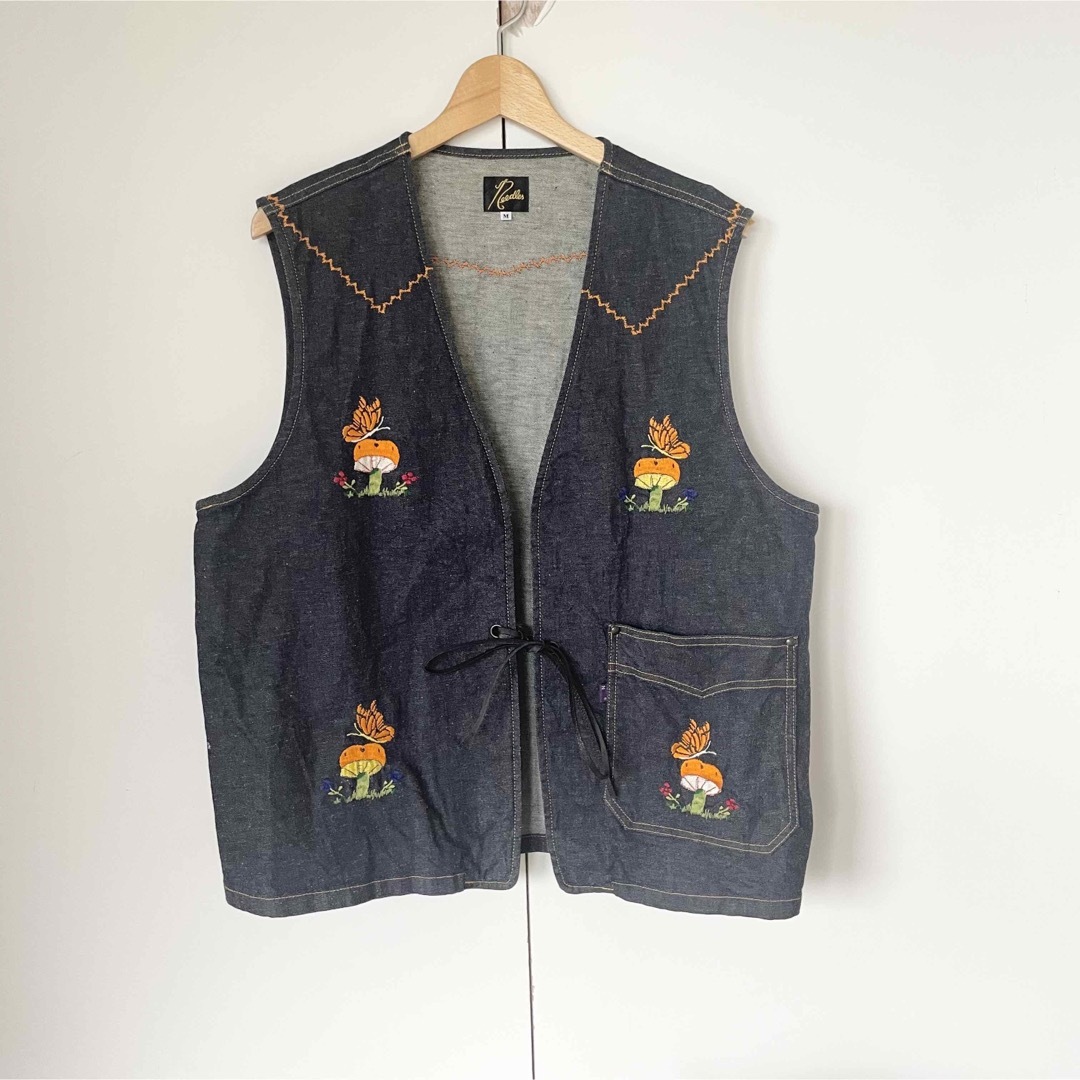 22SS Needles P\u0026M Emb. Jacket 刺繍デニムジャケット