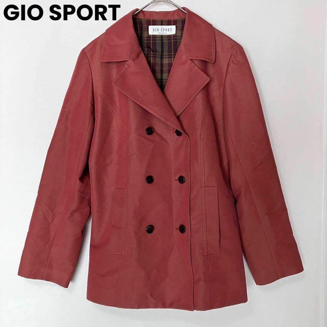 GIO SPORT(ジオスポーツ)のks75 GIO SPORT テーラードジャケット 赤茶 上品 オシャレ秋 レディースのジャケット/アウター(テーラードジャケット)の商品写真