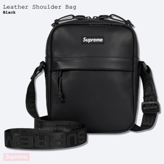 シュプリーム(Supreme)のSupreme Leather Shoulder Bag Black ショルダー(ショルダーバッグ)