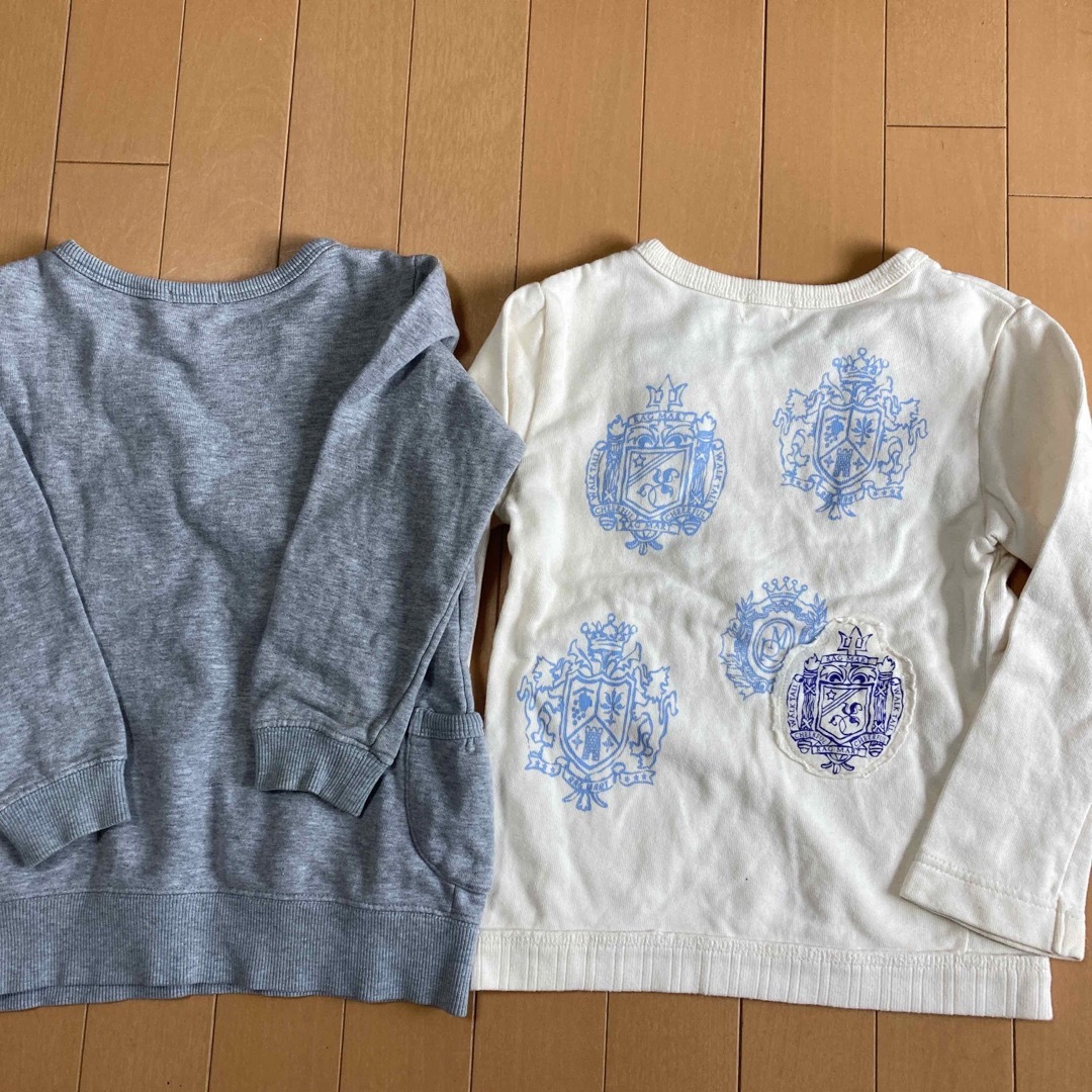 3can4on(サンカンシオン)の110センチトレーナー2枚セット キッズ/ベビー/マタニティのキッズ服女の子用(90cm~)(Tシャツ/カットソー)の商品写真