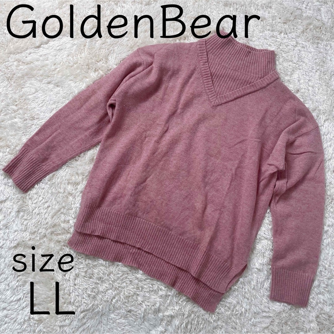 Golden Bear - ゴールデンベアー 大きいサイズ ニット LL ピンクの通販 ...