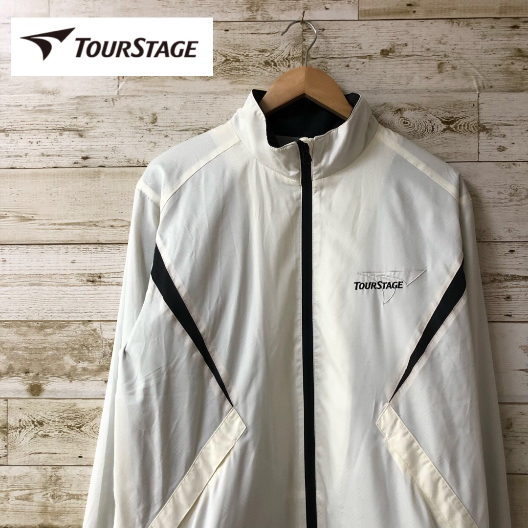 TOURSTAGE(ツアーステージ)のツアーステージ ゴルフウェア ブルゾン ホワイト  L ブリヂストン スポーツ/アウトドアのゴルフ(ウエア)の商品写真