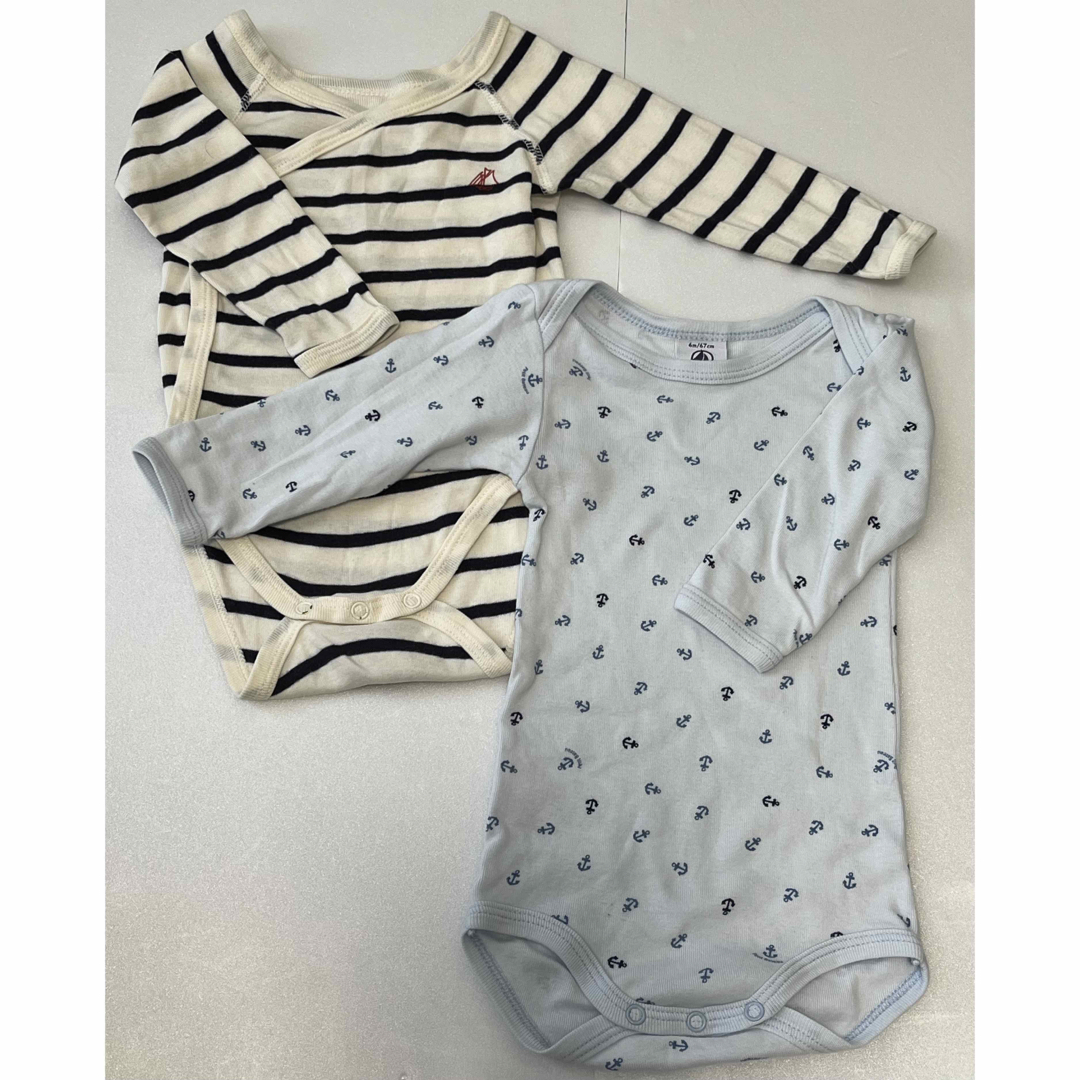 PETIT BATEAU(プチバトー)の10/31で出品終了！13点全てPETIT BATEAU 6m/67cm 長袖 キッズ/ベビー/マタニティのベビー服(~85cm)(ロンパース)の商品写真