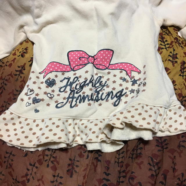 キッズカットソー☆ キッズ/ベビー/マタニティのキッズ服女の子用(90cm~)(Tシャツ/カットソー)の商品写真