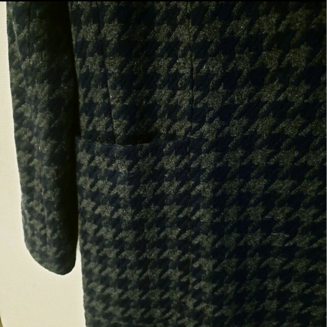 新品 千鳥格子柄コート