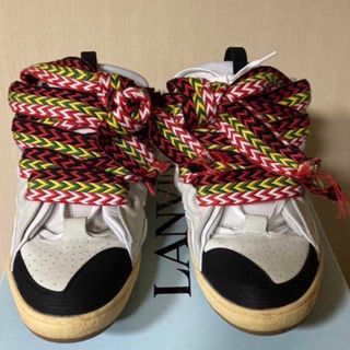 Lanvin Curb Sneakerスエードトリムスニーカーの通販 by Kap kapshop