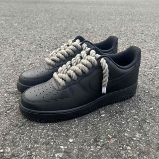 ナイキ(NIKE)のNIKE AIR FORCE1 ロープカスタムスニーカー(スニーカー)