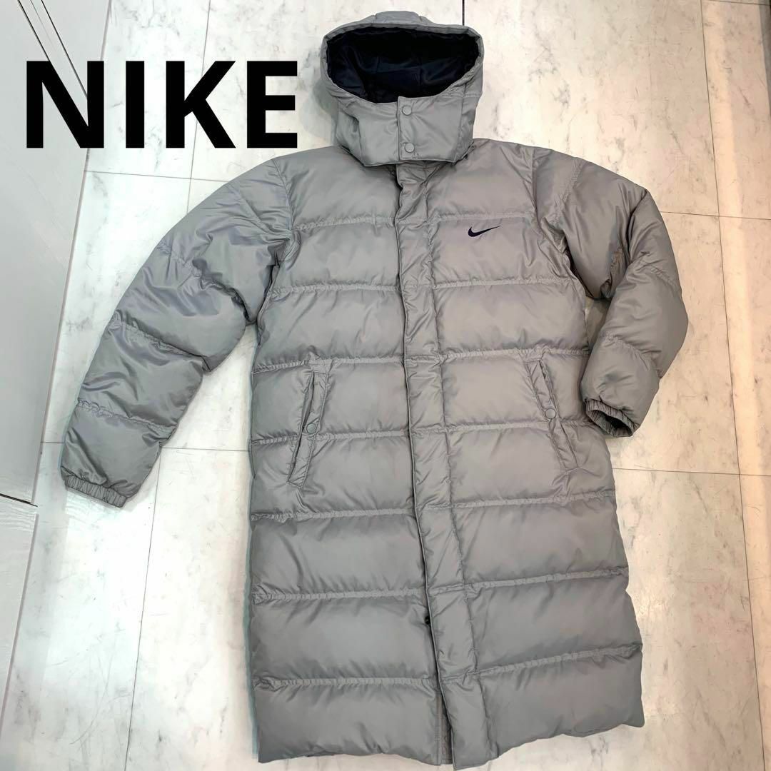 ☆美品☆NIKE ダウンコート ベンチコート ロングダウン メンズ Sサイズ