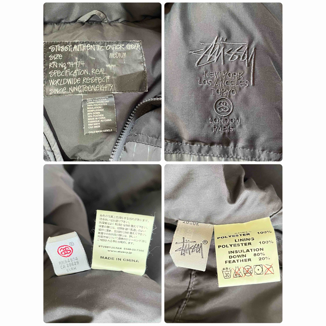 STUSSY(ステューシー)のSTUSSY オールドステューシー ワールドタグ ダウンベスト メンズのジャケット/アウター(ダウンベスト)の商品写真