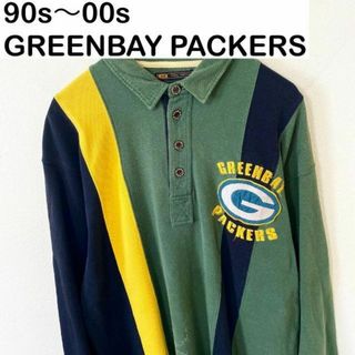 90s〜00s GREENBAY PACKERS ポロシャツ　古着　ストリートX(Tシャツ/カットソー(七分/長袖))