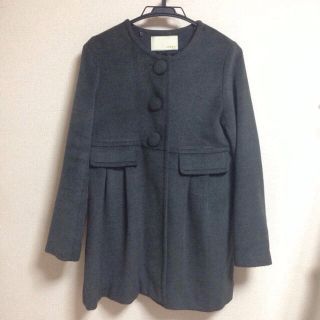 ティティアンドコー(titty&co)のtitty&co.ノーカラーコート(ノーカラージャケット)
