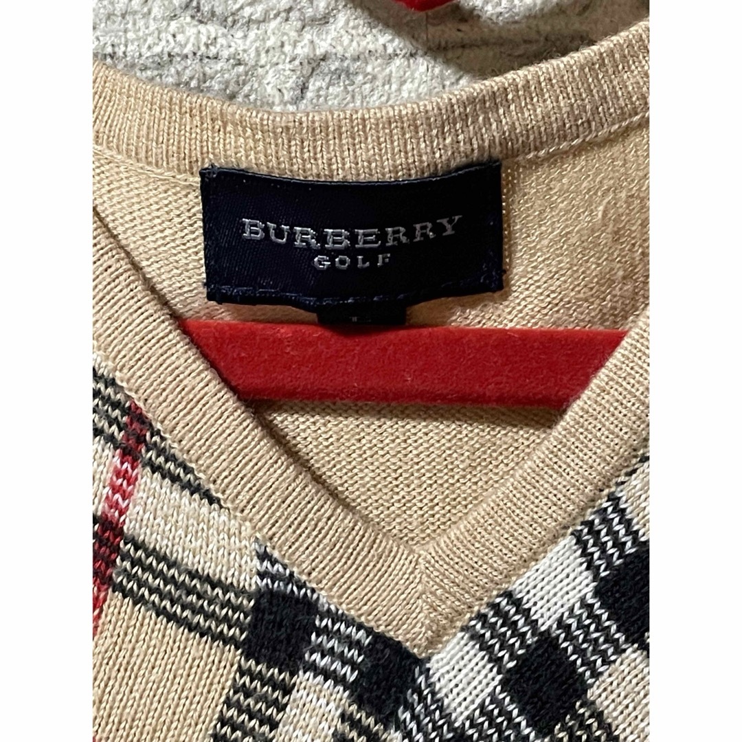 BURBERRY BLACK LABEL(バーバリーブラックレーベル)のBURBERRY   ニットベスト&フード付きダウンベストセット メンズのジャケット/アウター(ダウンベスト)の商品写真