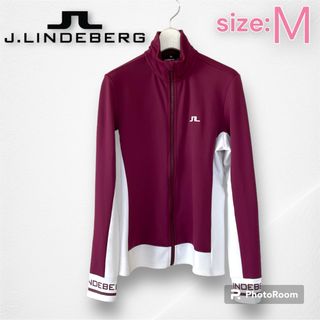 ジェイリンドバーグ(J.LINDEBERG)のジェイリンドバーグ  レディース  長袖  トラックジャケット  ジャージ  M(ウエア)