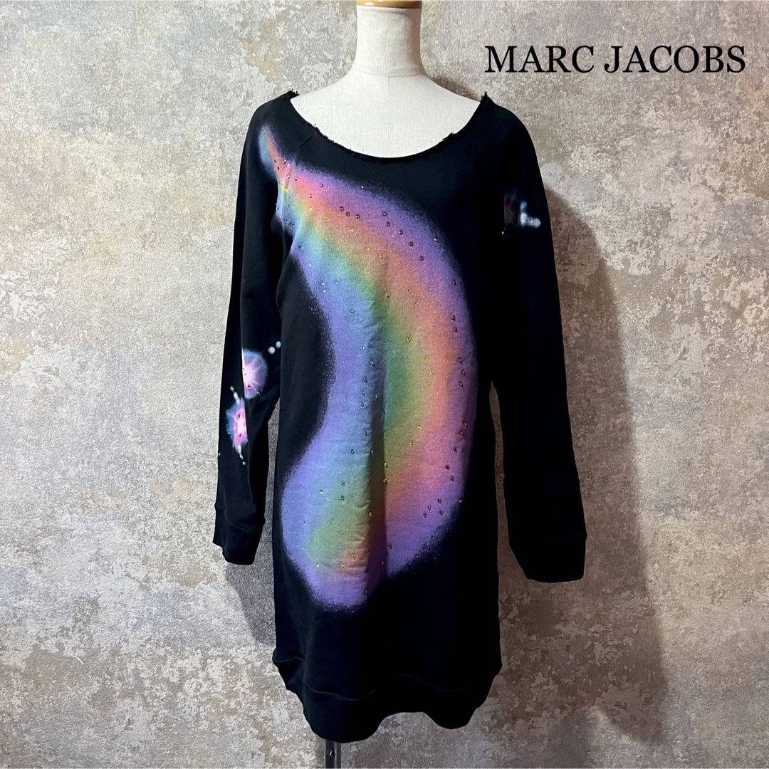 MARC JACOBS(マークジェイコブス)のMARC JACOBS マークジェイコブス ロングスウェットカットソー レディースのワンピース(ひざ丈ワンピース)の商品写真