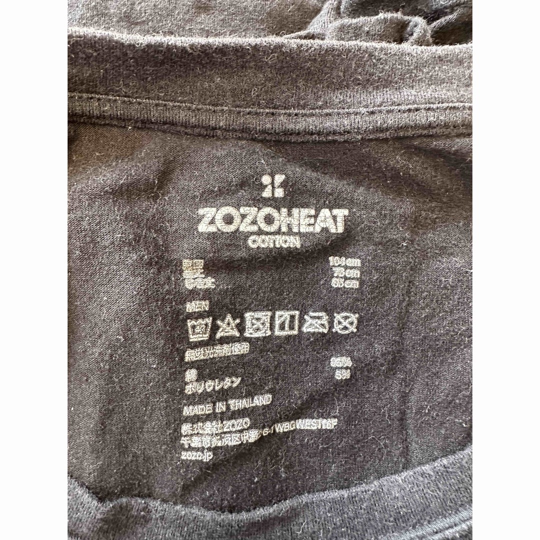 ZOZO(ゾゾ)のZOZOHEAT ブラック 黒 メンズのトップス(Tシャツ/カットソー(七分/長袖))の商品写真