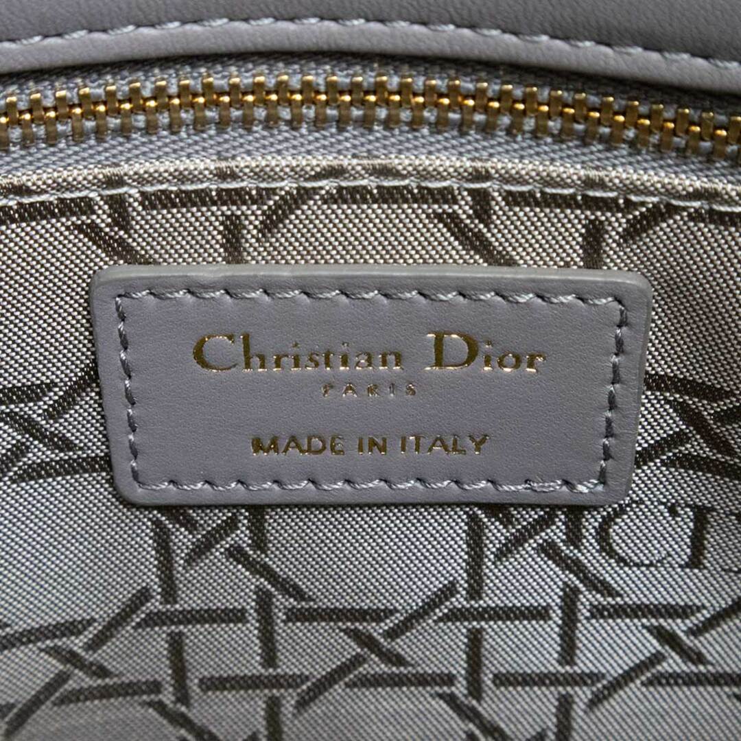 Christian Dior(クリスチャンディオール)のクリスチャンディオール レディディオール マイ ABCディオール スモール カナージュ 2Way ショルダー ハンドバッグ 斜め掛け ラムスキン レザー スティールグレー ペールゴールド金具 M0538ONGE Christian Dior（未使用　展示品） レディースのバッグ(ハンドバッグ)の商品写真