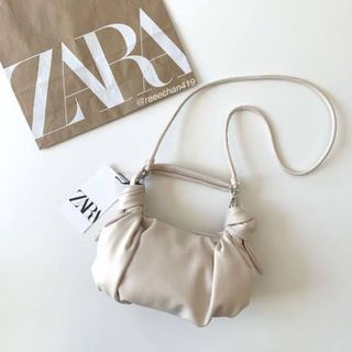 ZARA ノットディテール ミニハンドバッグ(ショルダーバッグ)