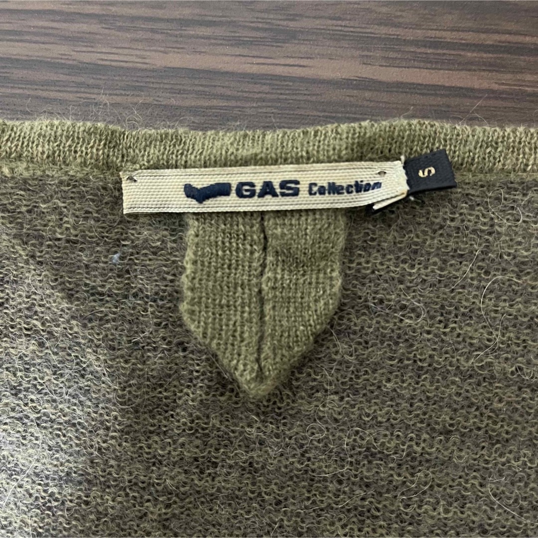 GAS(ガス)の【GAS】カシュクール風巻きニット カーキ SIZE S レディースのトップス(ニット/セーター)の商品写真