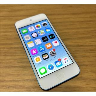 アイポッドタッチ(iPod touch)のApple iPod touch 第6世代 ブルー 16GB ケース付き(ポータブルプレーヤー)